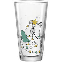 SKLENIČKA - šedá/bílá, Basics, sklo (7,8/13,3/7,8cm) - Leonardo