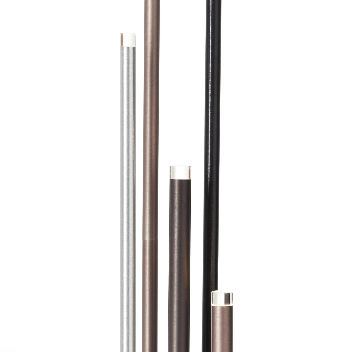 LED SVJETILJKA PODNA Cembalo  - srebrne boje/svijetlo smeđa, Design, metal/plastika (28/155cm)