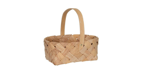 AUFBEWAHRUNGSKÖRBCHEN    24/17/23 cm  - Naturfarben, Trend, Holz (24/17/23cm) - Ambia Home