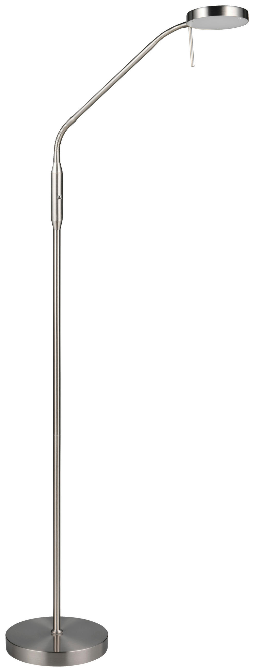 AKKU-STEHLEUCHTE    - Nickelfarben, KONVENTIONELL, Metall (160,5/22/51cm)