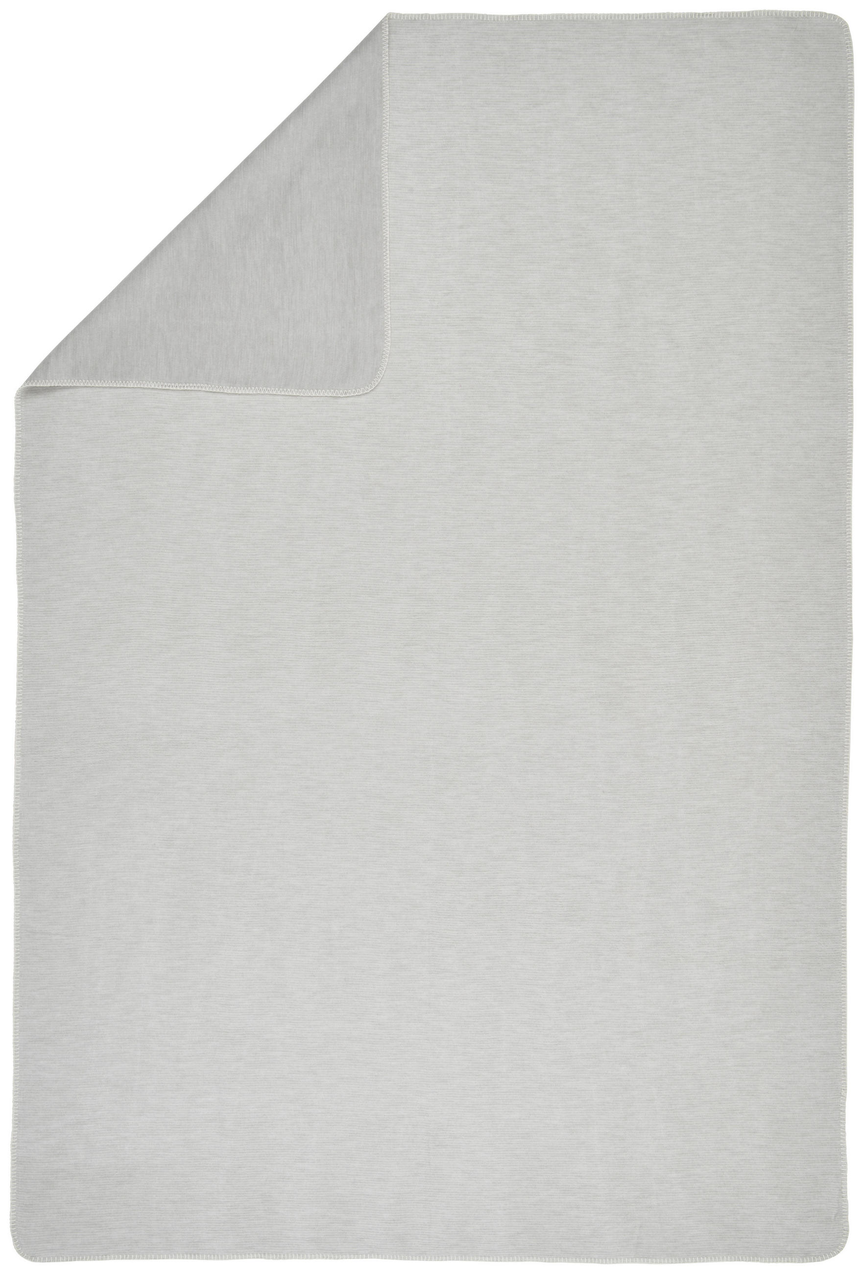PLAID LEELA 140/200 cm  - Hellgrau, Basics, Textil (140/200cm) - Bio:Vio