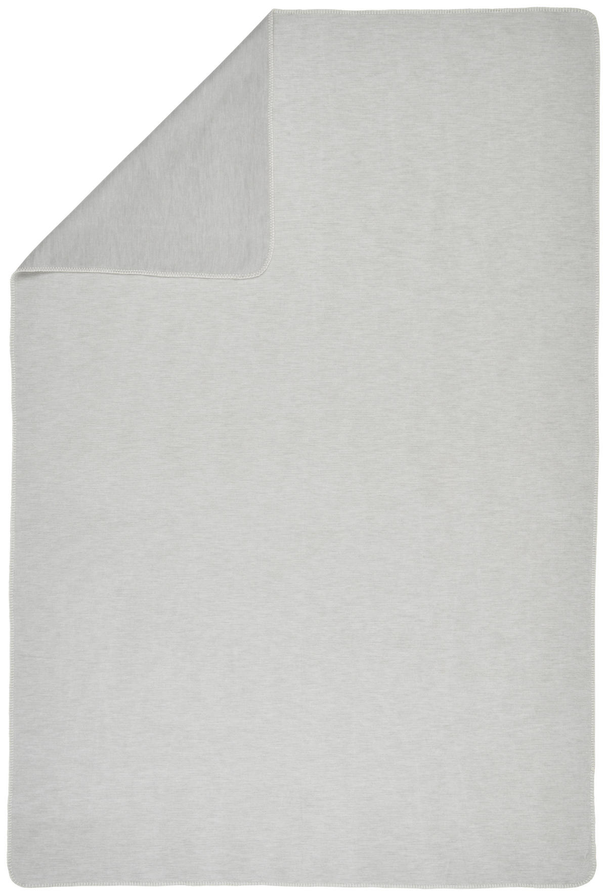 PLAID LEELA 140/200 cm  - Hellgrau, Basics, Textil (140/200cm) - Bio:Vio