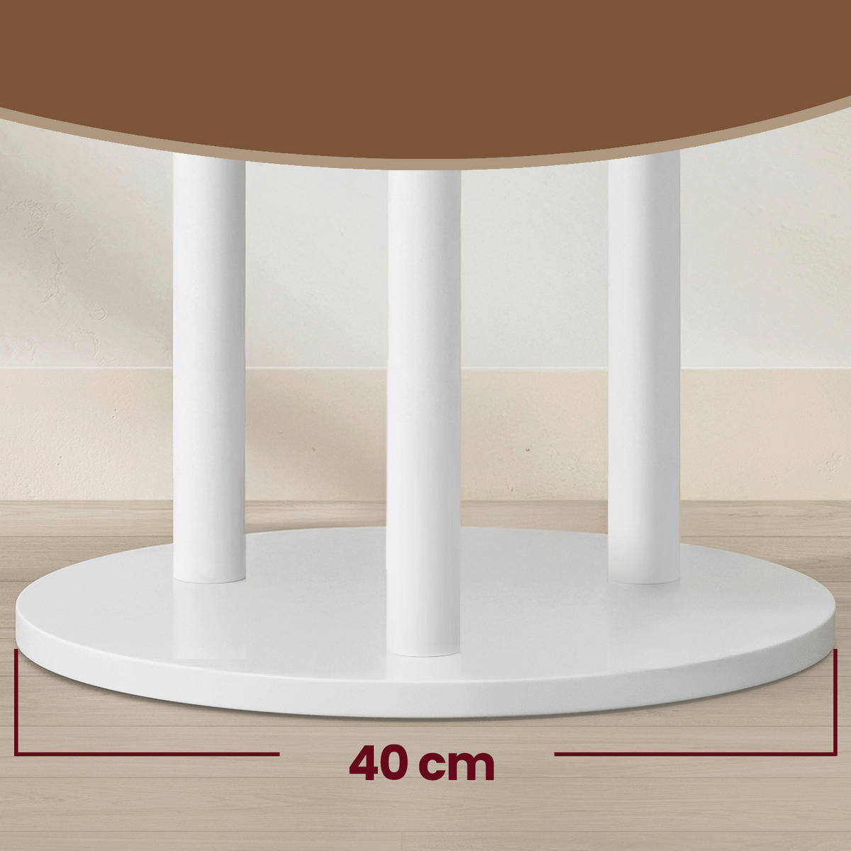 KLEIDERSTÄNDER in Weiß 40/175/40 cm   - Weiß, Trend, Holz/Holzwerkstoff (40/175/40cm) - Boxxx