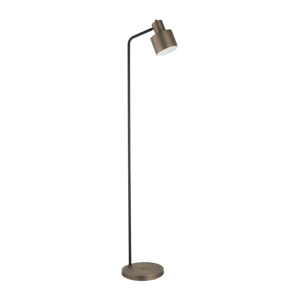 STEHLEUCHTE 25/34/148 cm    - Schwarz/Bronzefarben, KONVENTIONELL, Metall (25/34/148cm) - ENDON