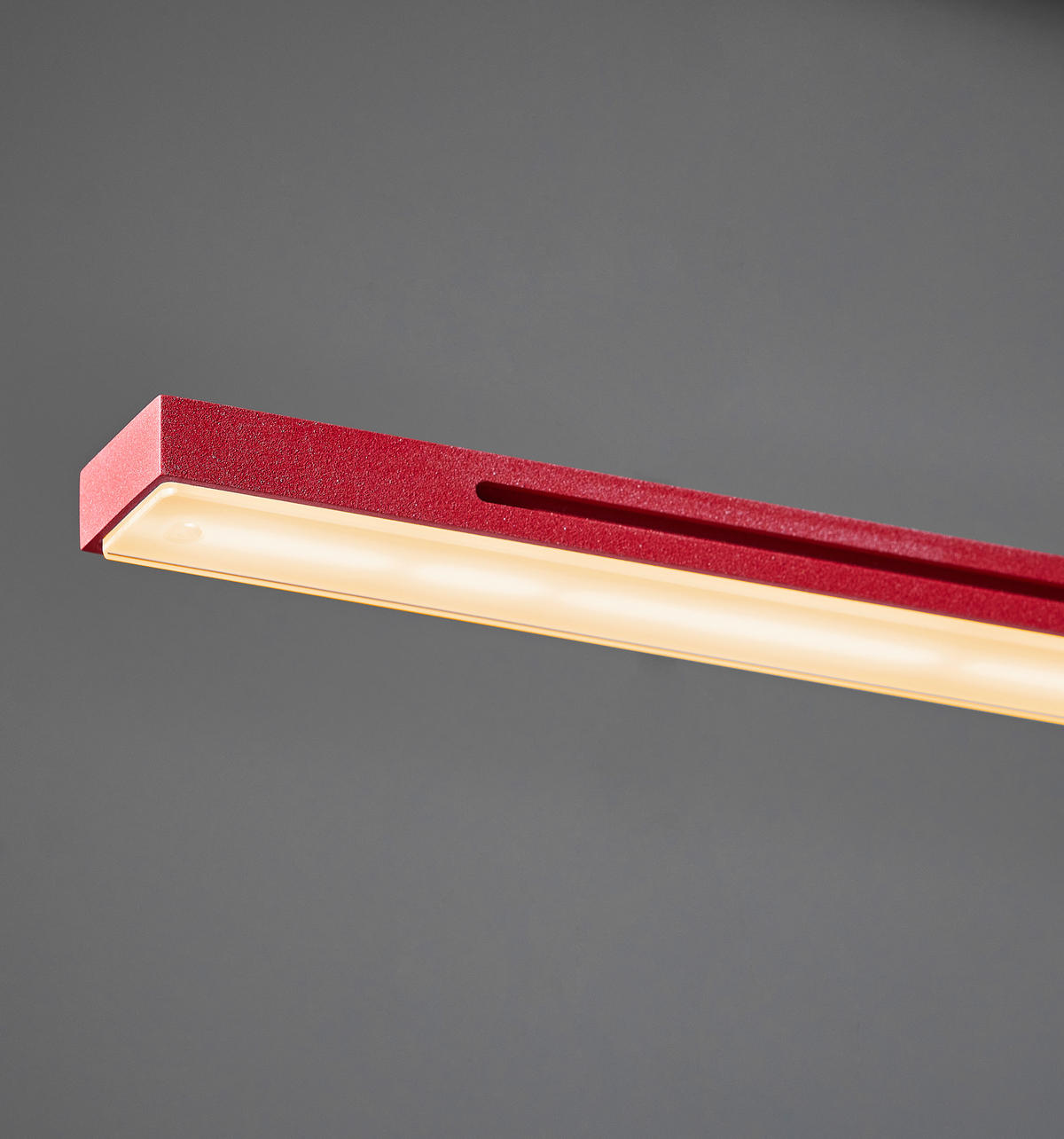 LED-HÄNGELEUCHTE 121/20/150 cm  - Rot, Design, Metall (121/20/150cm) - Hell