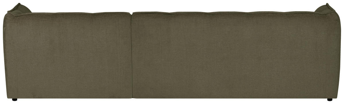 ECKSOFA LIVOLI in Chenille Grün  276/160 cm  - Schwarz/Grün, Design, Textil (276/160cm) - MID.YOU