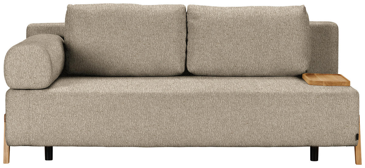 SCHLAFSOFA in Holz, Textil Braun  - Naturfarben/Braun, Design, Holz/Textil (211/88/102cm) - Niels Andersson