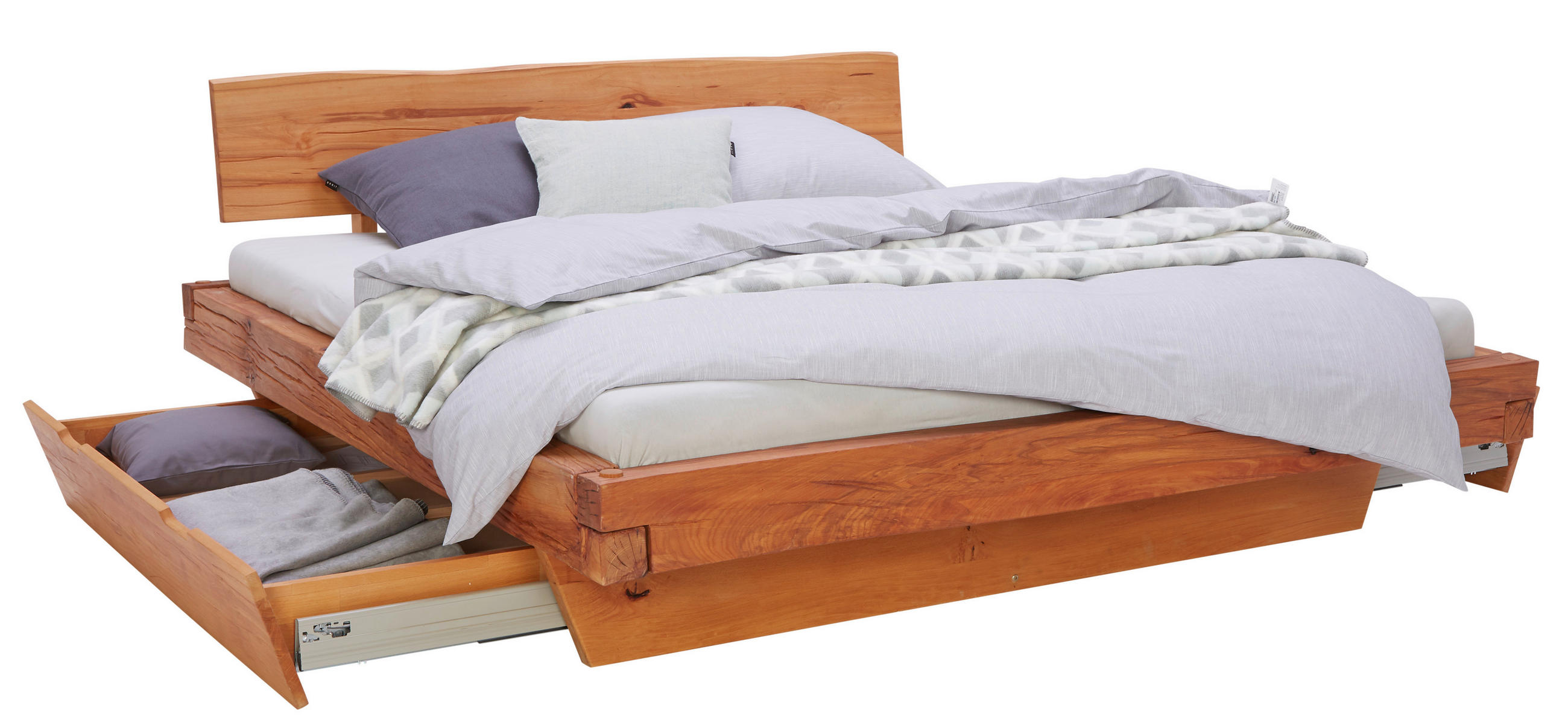 BETTSCHUBKASTEN 145/23,5/77 cm Buchefarben  - Buchefarben, LIFESTYLE, Holz (145/23,5/77cm) - Linea Natura