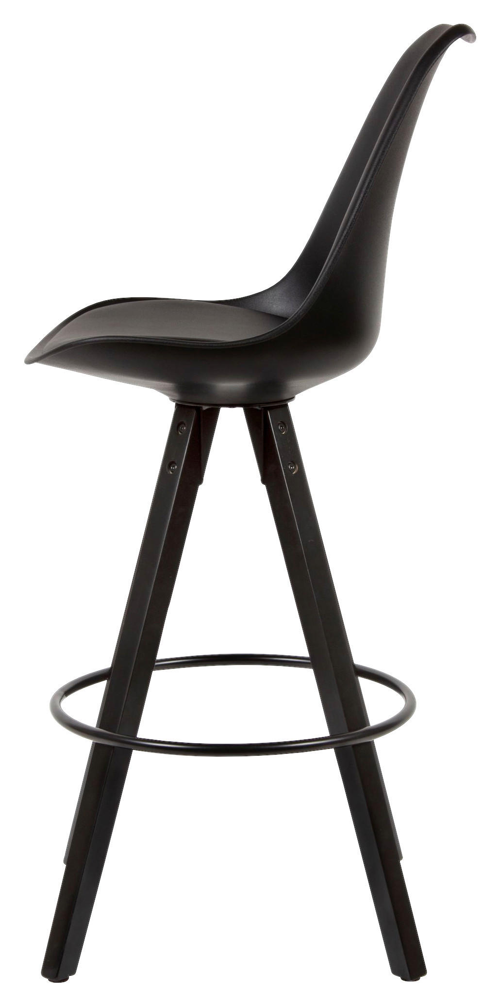 BARHOCKER-SET in Schwarz  - Schwarz, Modern, Holz/Kunststoff (44/113/39cm) - MID.YOU