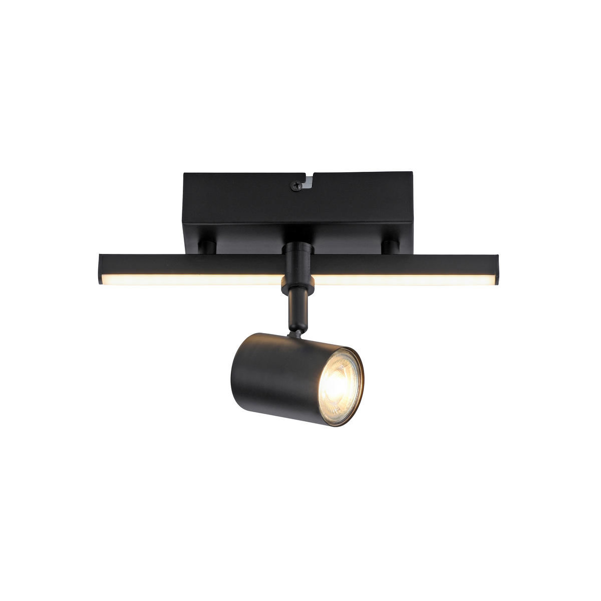 LED-STRAHLER BARIK   - Schwarz, Design, Metall (25,5cm) - Paul Neuhaus