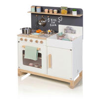 KINDERKÜCHE - Naturfarben/Weiß, Basics, Holz/Holzwerkstoff (76/36/90cm) - MUSTERKIND