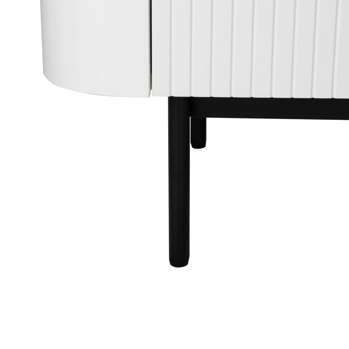 SIDEBOARD  in 120/80/40 cm  - Schwarz/Weiß, Design, Holzwerkstoff/Metall (120/80/40cm) - MID.YOU