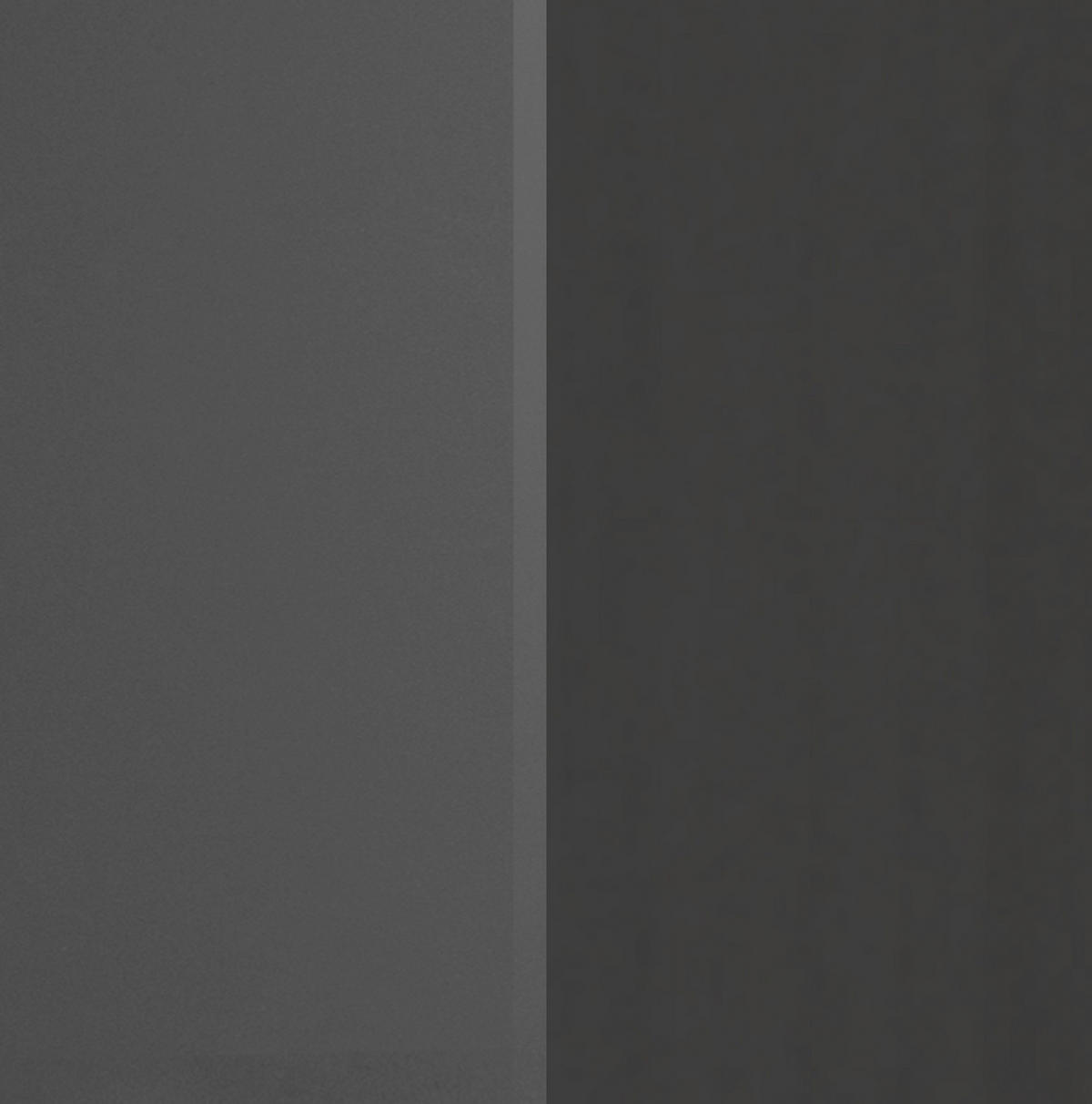 KÜCHENLEERBLOCK 340 cm   in Graphitfarben  - Silberfarben/Graphitfarben, MODERN, Holzwerkstoff/Metall (340cm) - Held