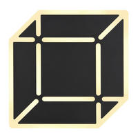 LED-WANDLEUCHTE 25/4,5/25 cm   - Opal/Schwarz, Design, Kunststoff/Metall (25/4,5/25cm) - Globo