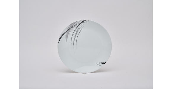 KOMBISERVICE Roma 62-teilig  - Schwarz/Weiß, Basics, Keramik - Novel