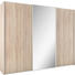 SCHWEBETÜRENSCHRANK in Sonoma Eiche - Alufarben/Sonoma Eiche, Design, Glas/Holzwerkstoff (298/240/68cm) - Moderano SCHWEBETÜRENSCHRANK in Sonoma Eiche - Alufarben/Sonoma Eiche, Design, Glas/Holzwerkstoff (298/240/68cm) - Moderano