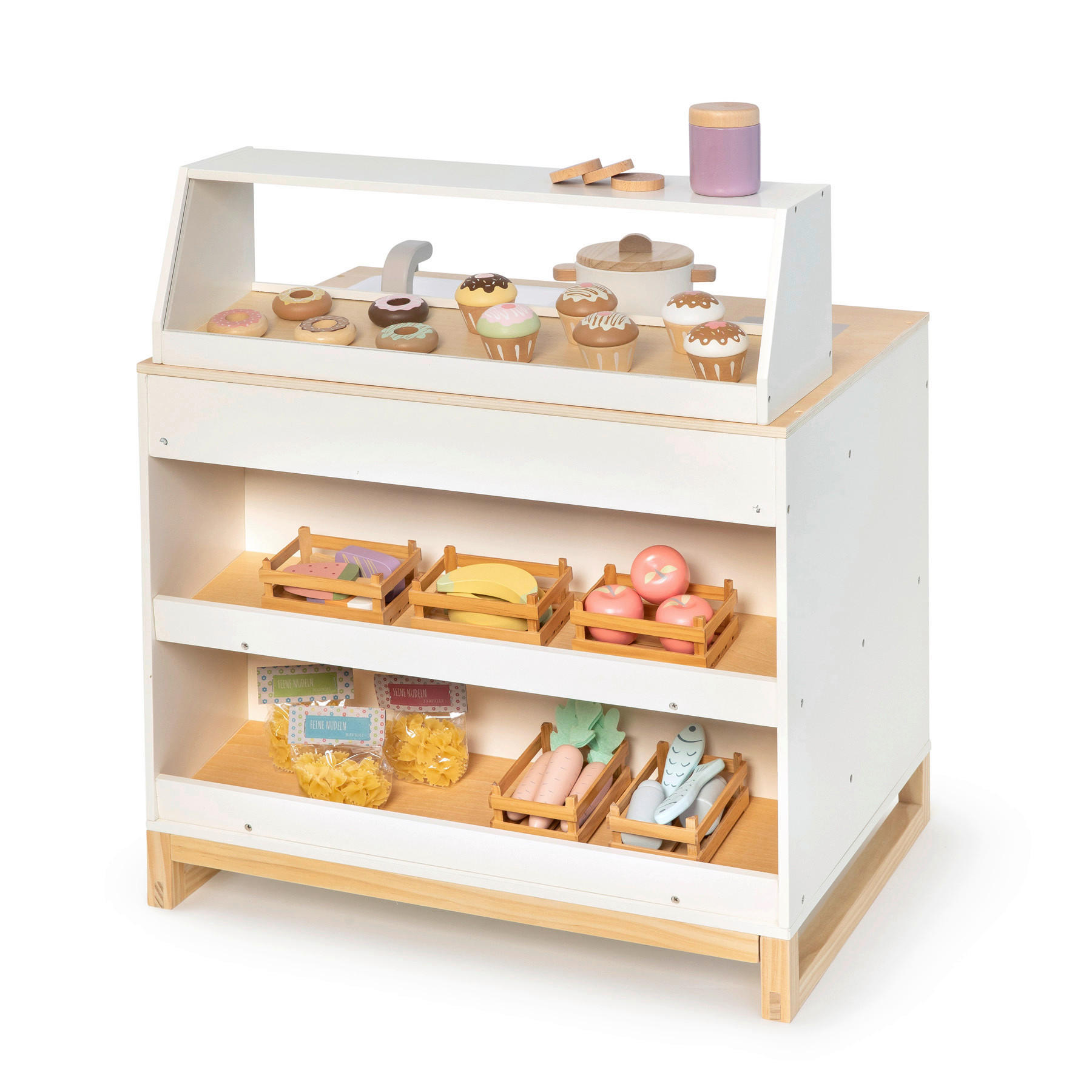 KINDERKÜCHE PRUNUS - Weiß/Naturfarben, Basics, Holz/Holzwerkstoff (62/46/67cm) - MUSTERKIND