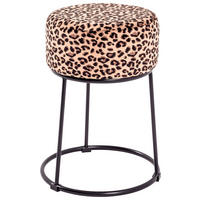 HOCKER in Metall, Textil, Holzwerkstoff Multicolor, Schwarz  - Multicolor/Schwarz, Design, Holzwerkstoff/Textil (30/46/30cm)