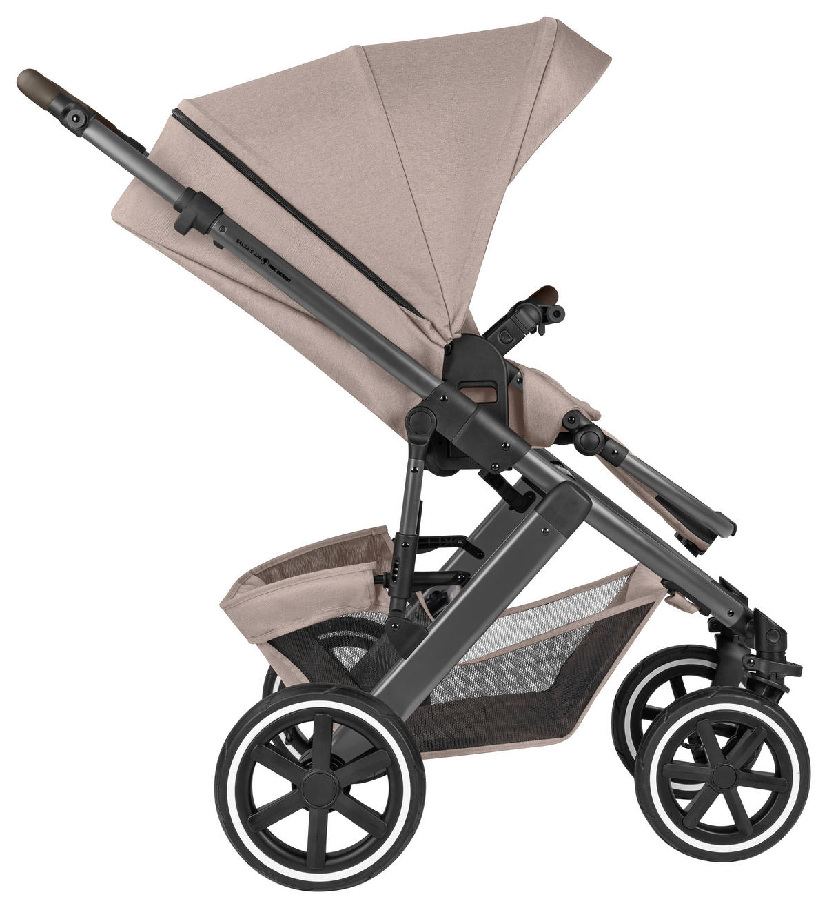 KOMBIKINDERWAGEN Salsa 5 Air  - Beige, Basics, Textil/Metall (63/118/95.5cm) - ABC Design