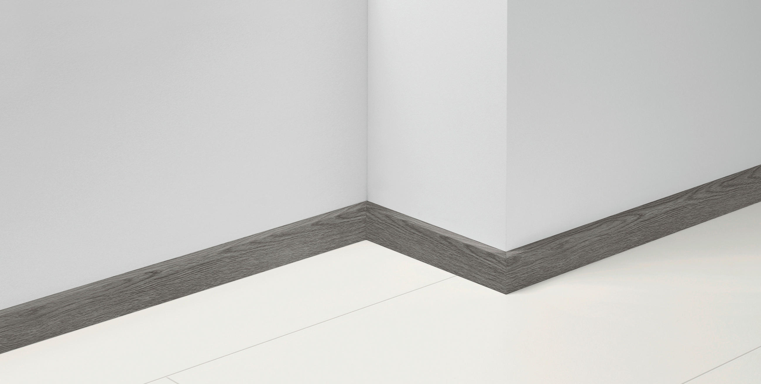 SOCKELLEISTE - Eichefarben/Grau, Basics, Holz (220/1,6/5,0cm) - Parador