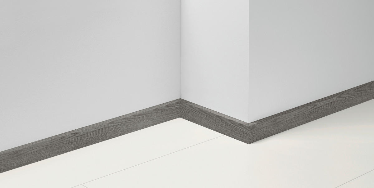 SOCKELLEISTE - Eichefarben/Grau, Basics, Holz (220/1,6/5,0cm) - Parador
