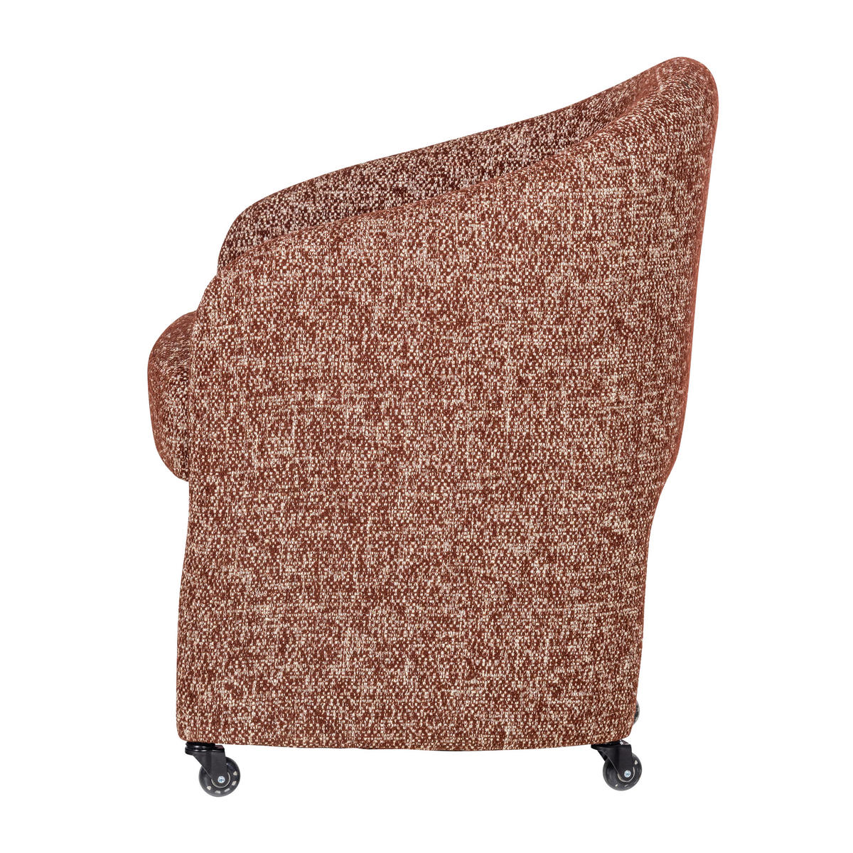 ARMLEHNSTUHL   Webstoff  Braun, Rostfarben  - Rostfarben/Braun, MODERN, Kunststoff/Textil (64/83/64cm) - Livetastic