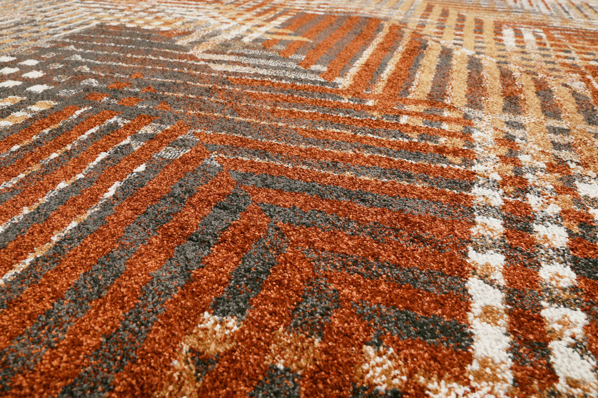 WEBTEPPICH 133/200 cm Vario Braun, Rostfarben  - Rostfarben/Braun, KONVENTIONELL, Textil (133/200cm) - Esprit