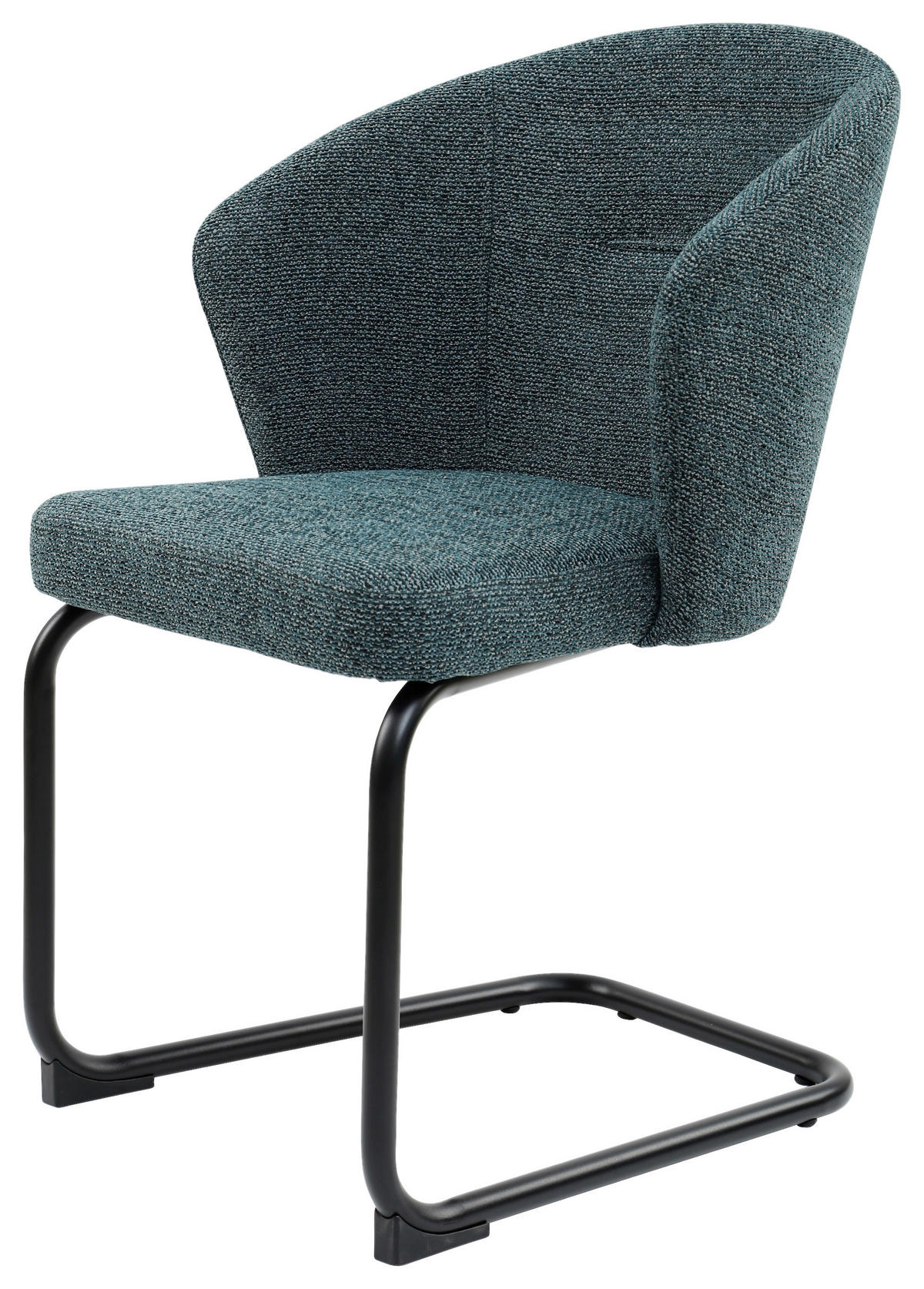 STUHL - Blau/Schwarz, Design, Textil/Metall (57/86/57,5cm) - Stylife