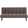 JUGEND- UND KINDERSOFA Flanell Braun  - Schwarz/Braun, MODERN, Holz/Textil (180/81/93cm) - P & B