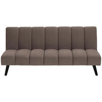 JUGEND- UND KINDERSOFA Flanell Braun  - Schwarz/Braun, MODERN, Holz/Textil (180/81/93cm) - P & B