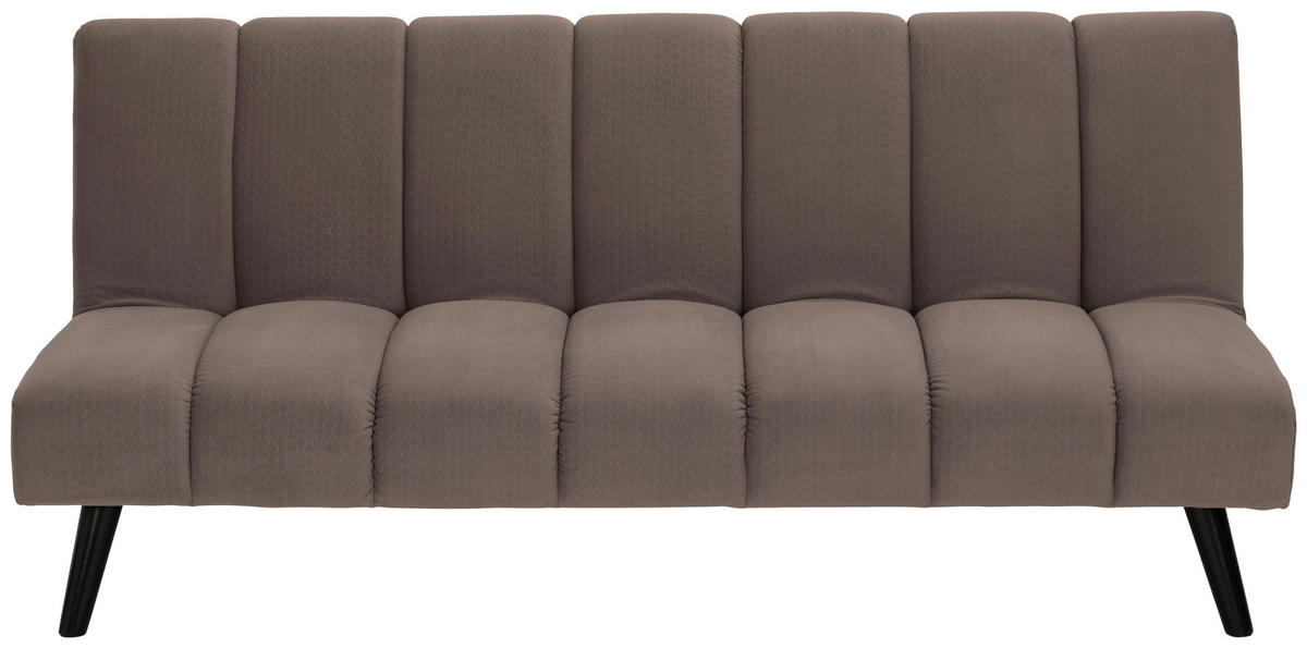 JUGEND- UND KINDERSOFA Flanell Braun  - Schwarz/Braun, MODERN, Holz/Textil (180/81/93cm) - P & B