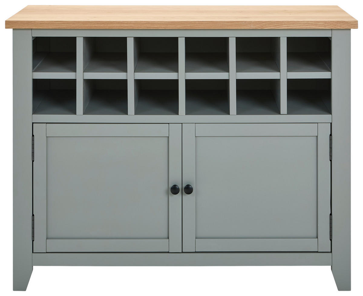 KOMODA   110/85/43 cm   siva, prirodne boje  - srebrne boje/siva, Lifestyle, drvni materijal/metal (110/85/43cm) - MID.YOU