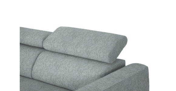 ECKSOFA in Webstoff Grau 205/280 cm - Schwarz/Grau, Design, Textil/Metall (205/280cm) - Xora
