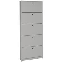 SCHUHKIPPER Flap  in 60/168/16 cm  - Schwarz/Grau, Design, Holzwerkstoff/Metall (60/168/16cm) - Xora
