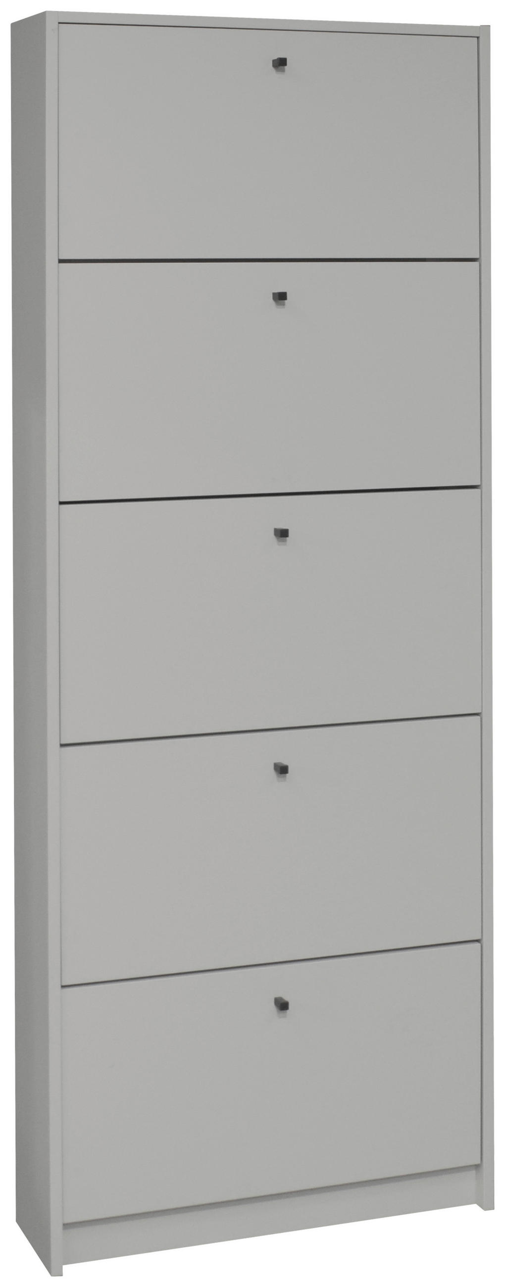 SCHUHKIPPER Flap  in 60/168/16 cm  - Schwarz/Grau, Design, Holzwerkstoff/Metall (60/168/16cm) - Xora