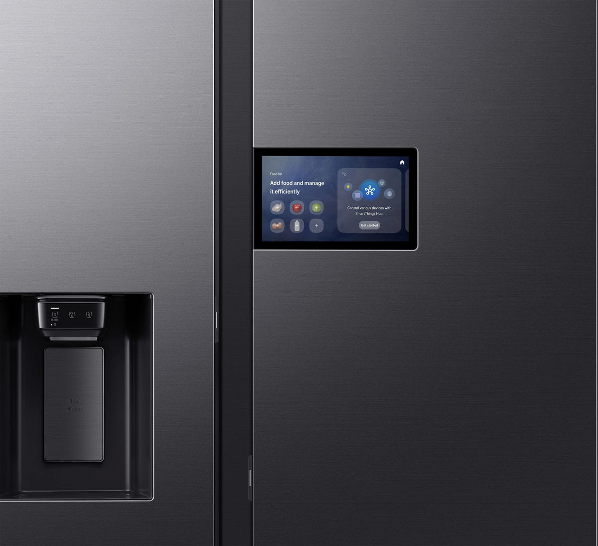 SIDE-BY-SIDE 91,2/178,4/72,6 cm RS90F64EDFEF  - Schwarz, Basics, Glas/Kunststoff (91,2/178,4/72,6cm) - Samsung