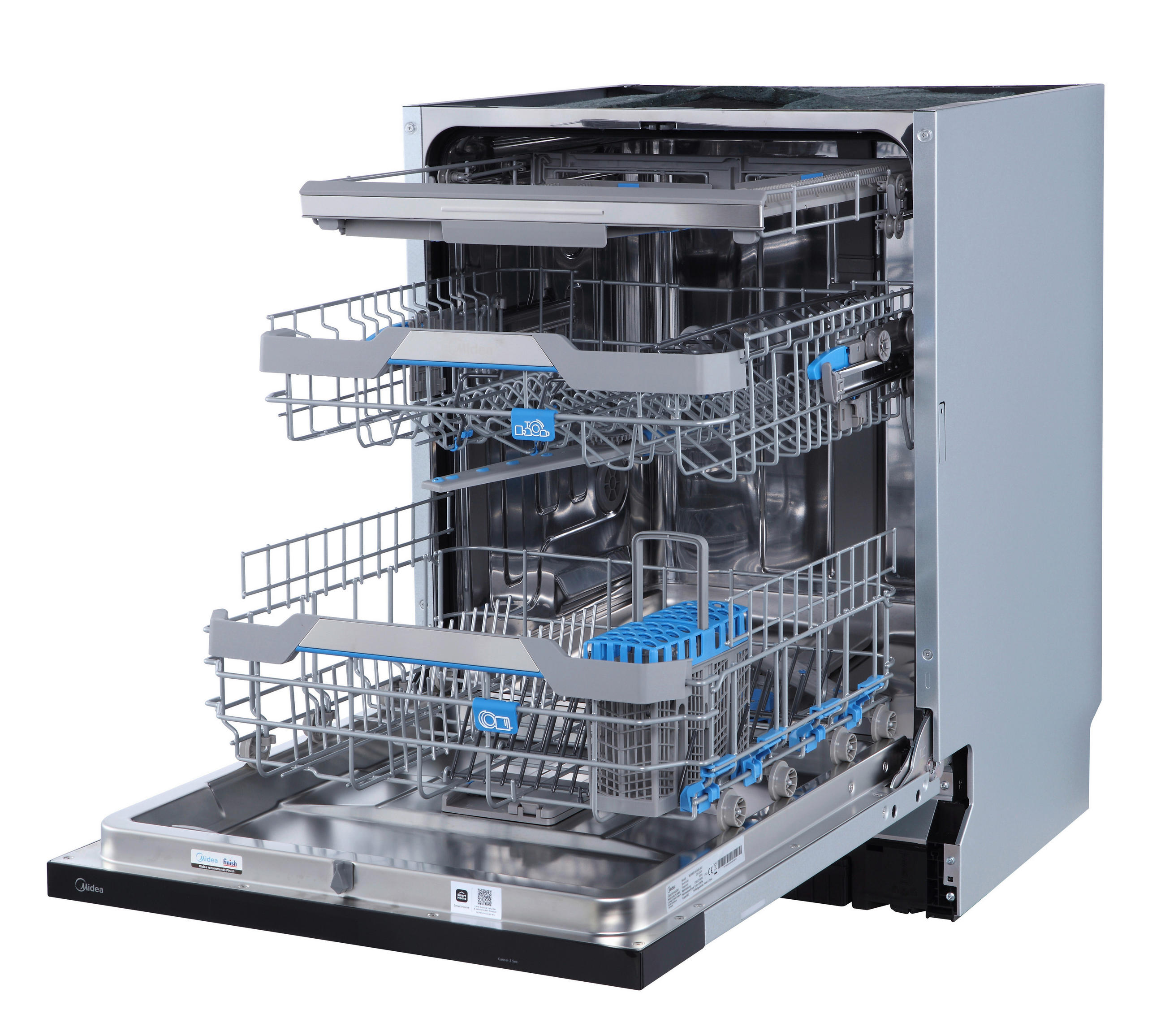 GESCHIRRSPÜLER MDWEB1403QB-WB  - Silberfarben, Basics, Metall (59,8/81,5/57cm) - Midea