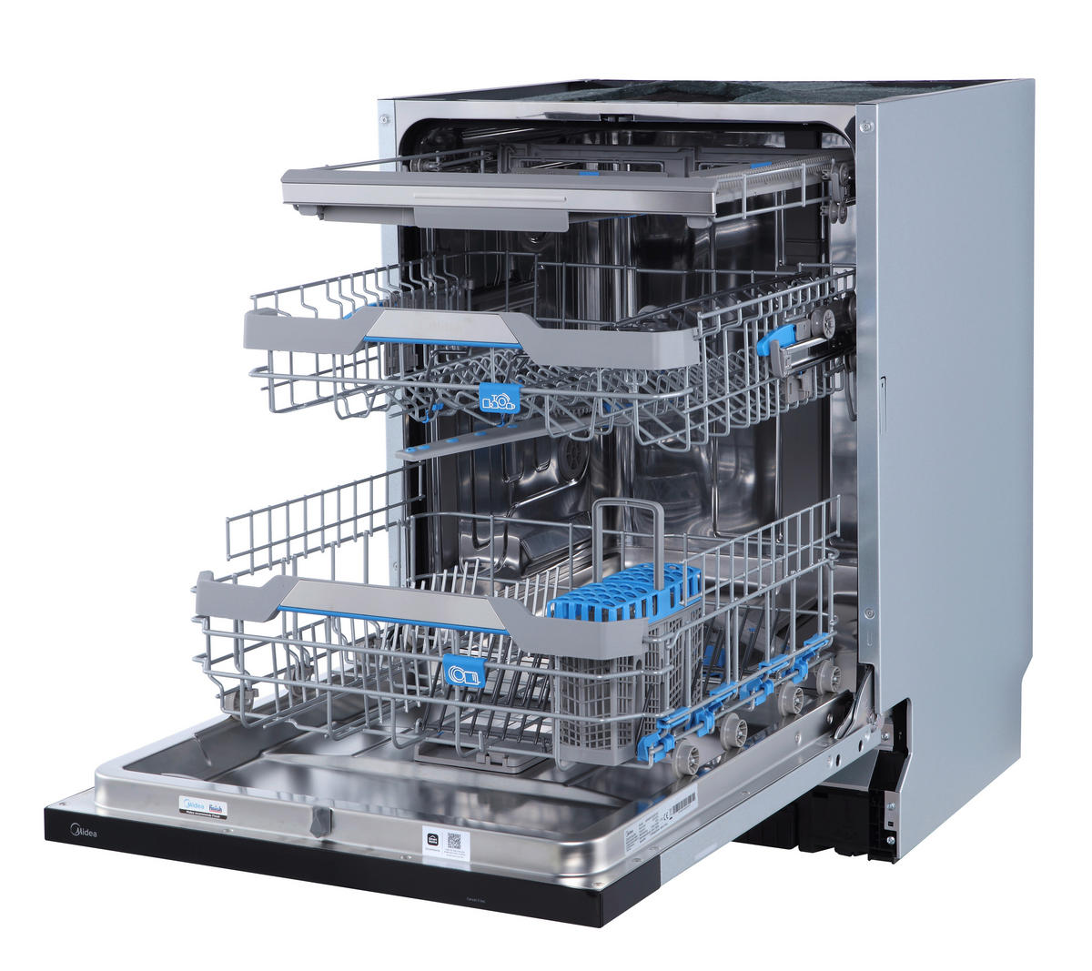 GESCHIRRSPÜLER MDWEB1403QB-WB  - Silberfarben, Basics, Metall (59,8/81,5/57cm) - Midea