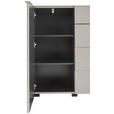 SIDEBOARD  135/99/42 cm 4 Schublade(n)  - Kaschmir/Schwarz, Design, Glas/Holzwerkstoff (135/99/42cm) - Novel