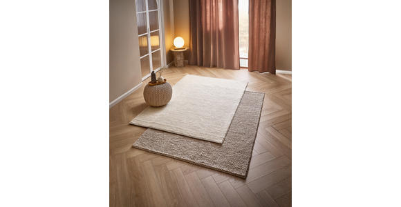 HANDWEBTEPPICH 160/230 cm Loop Beige  - Beige, Natur, Textil (160/230cm) - Linea Natura