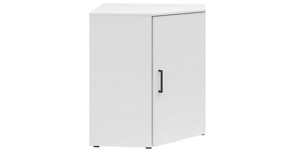 ECKKOMMODE 71,5/83/71,5 cm in Weiß - Anthrazit/Schwarz, MODERN, Holzwerkstoff/Kunststoff (71,5/83/71,5cm) - Carryhome