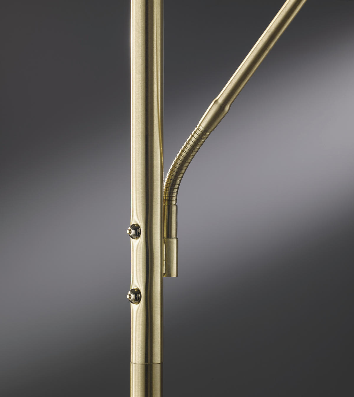 LED-STEHLEUCHTE 35/180 cm    - Messingfarben/Weiß, Design, Kunststoff/Metall (35/180cm)