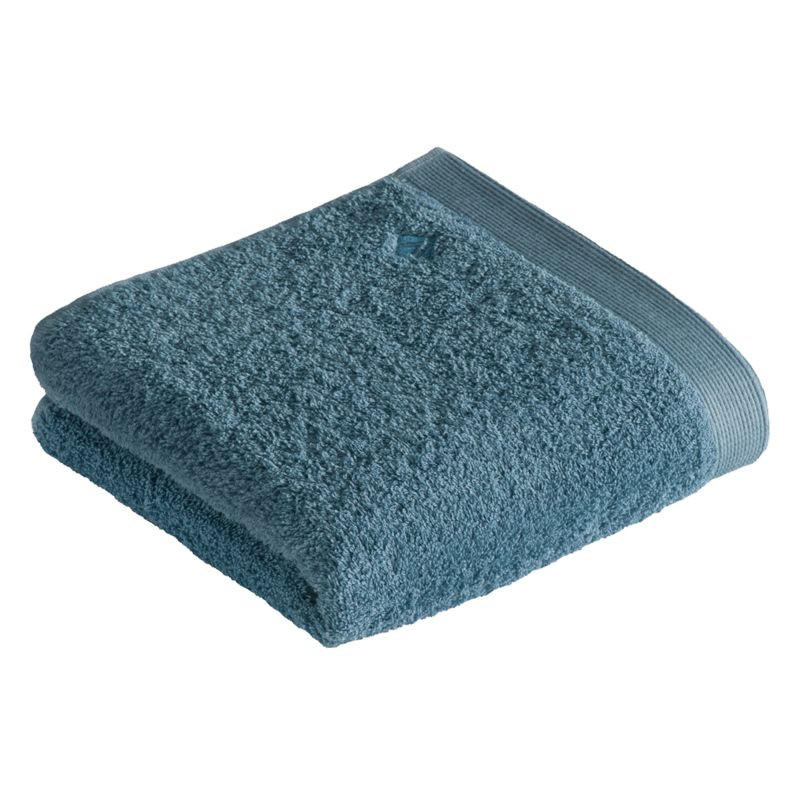 HANDTUCH High Line Petrol  - Petrol, Basics, Textil (50/100cm) - Vossen