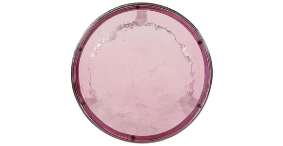 BEISTELLTISCHSET rund Lila, Silberfarben  - Lila/Silberfarben, Design, Glas/Metall - Landscape