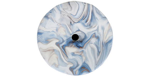 BEISTELLTISCH 30/30/60 cm Blau, Weiß Freiform  - Blau/Weiß, Design, Keramik (30/30/60cm) - Landscape