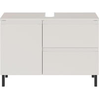 WASCHBECKENUNTERSCHRANK 80/56/34 cm  - Kaschmir/Schwarz, MODERN, Holzwerkstoff/Metall (80/56/34cm) - Germania