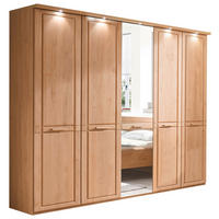 DREHTÜRENSCHRANK  in Erlefarben  - Erlefarben, KONVENTIONELL, Glas/Holz (250/216/58cm) - Venda
