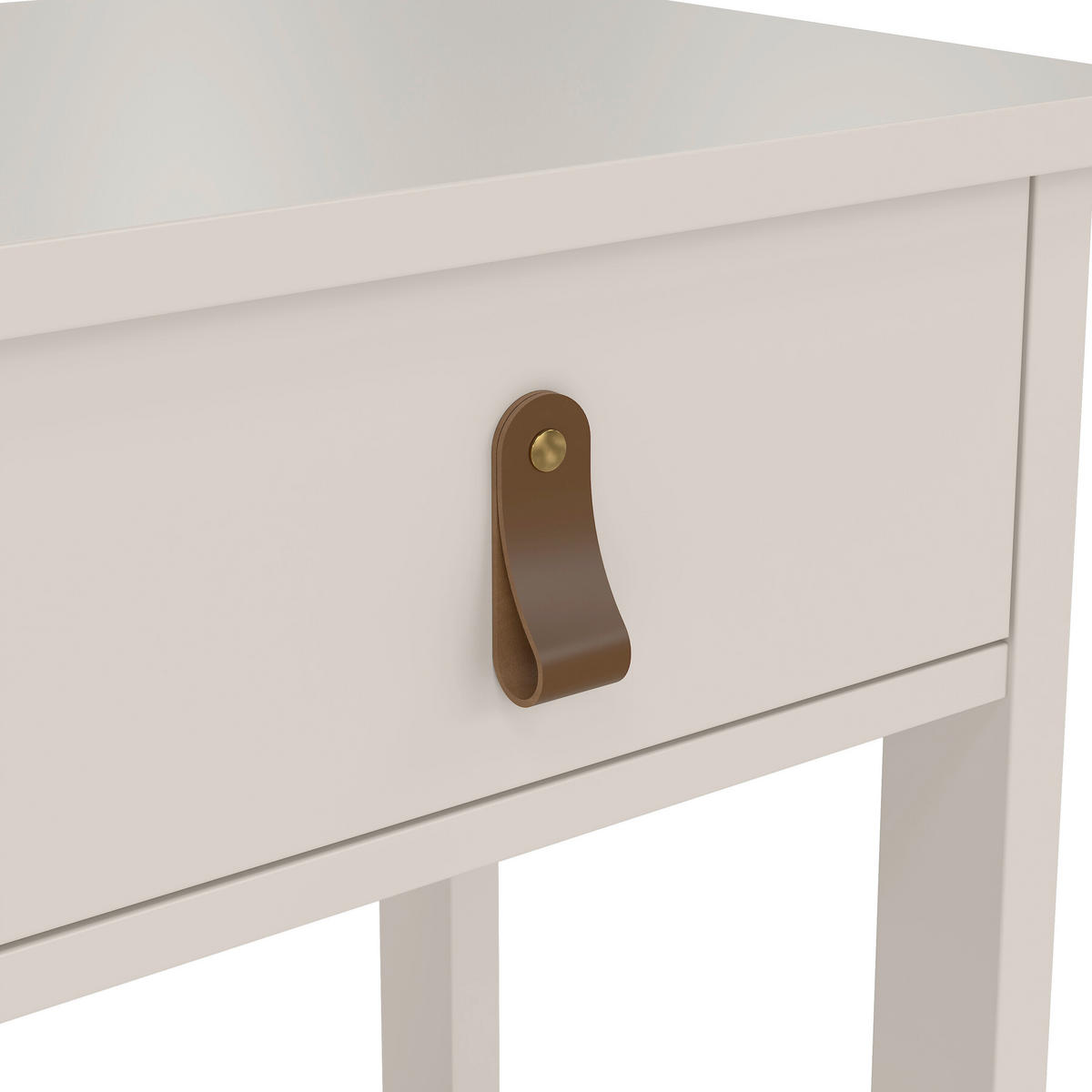 NACHTSCHRANK 40/70,1/34,2 cm Douglasie, Fichte, Kiefer, Lärche, Tanne  - Kaschmir/Silberfarben, MODERN, Leder/Holz (40/70,1/34,2cm) - MID.YOU