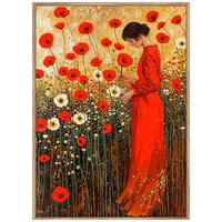 GLASBILD 50/70 cm  - Eichefarben/Multicolor, LIFESTYLE, Glas/Holzwerkstoff (50/70cm) - Monee