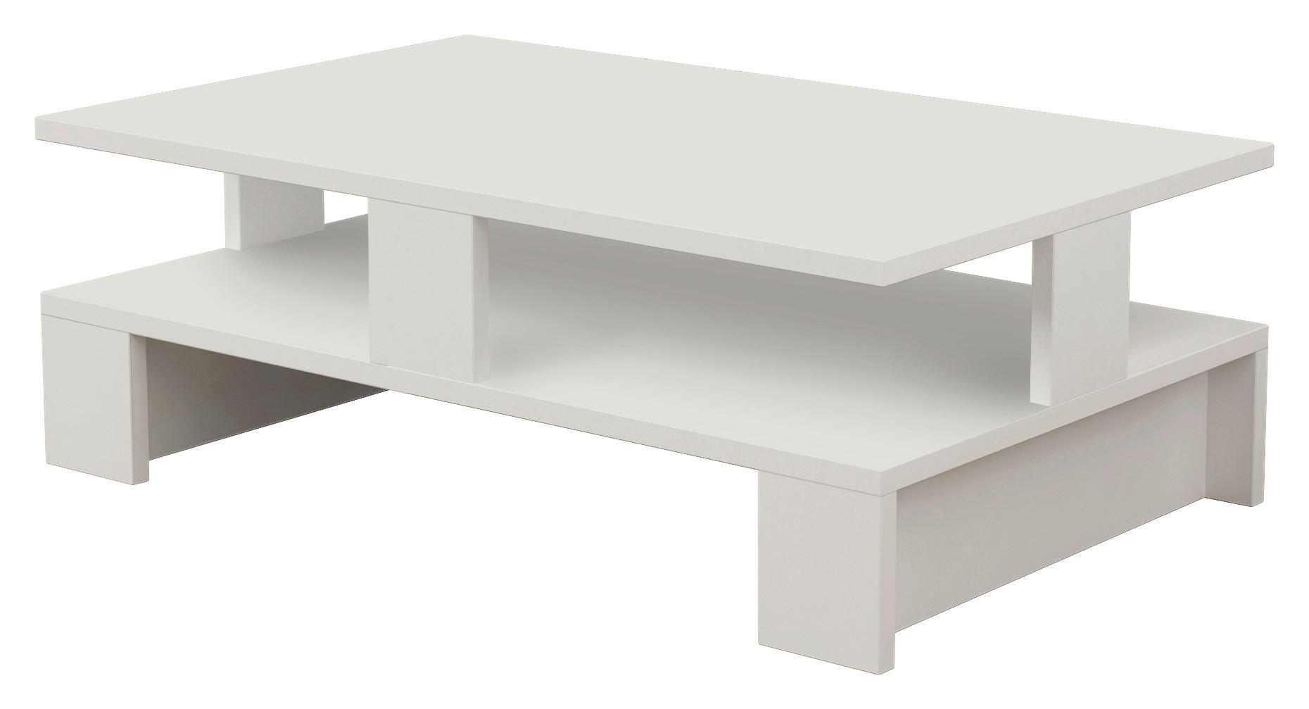 COUCHTISCH in Holzwerkstoff 80/50/28 cm   - Weiss, Design, Holzwerkstoff (80/50/28cm) - Livetastic